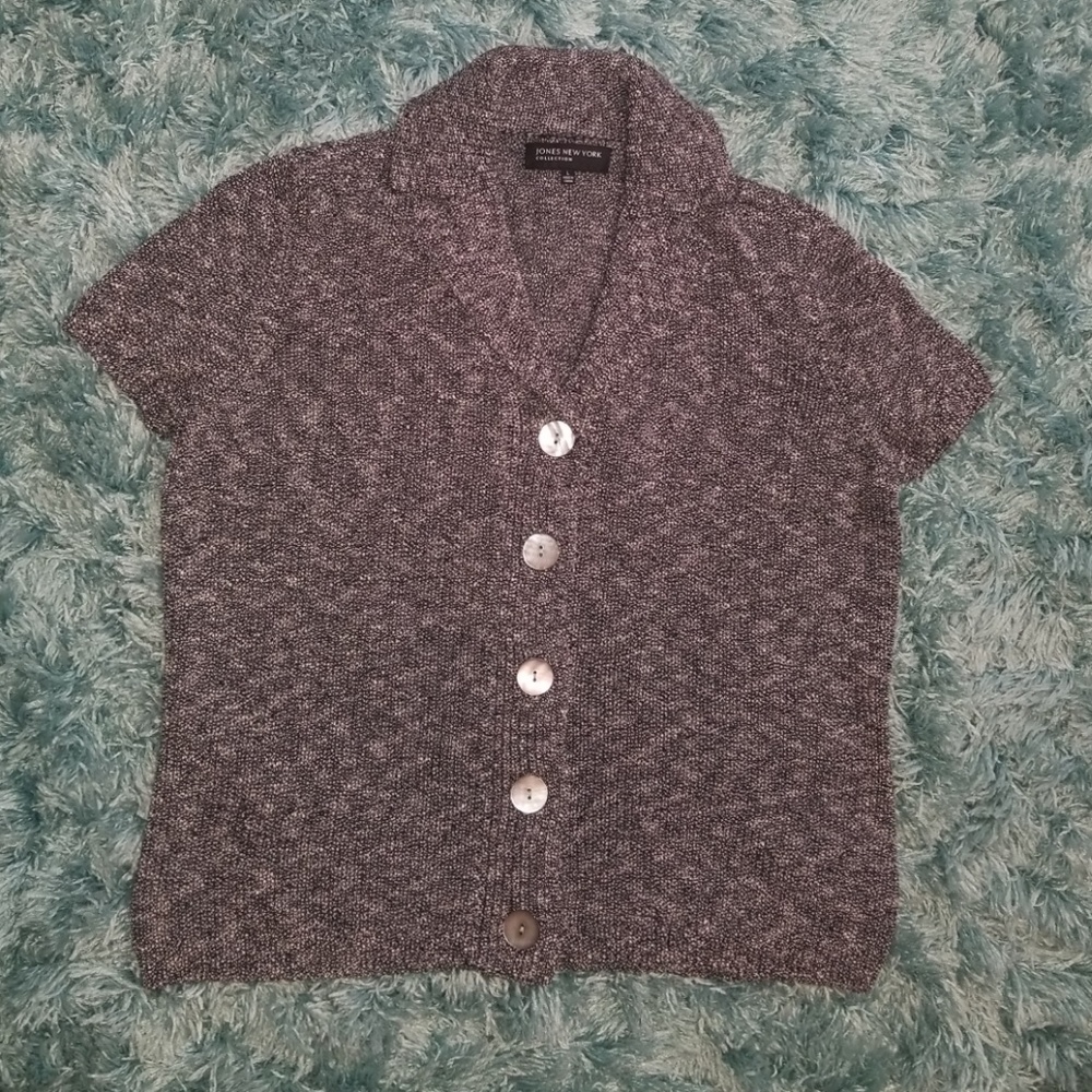 Jones New York short sleeve cardigan